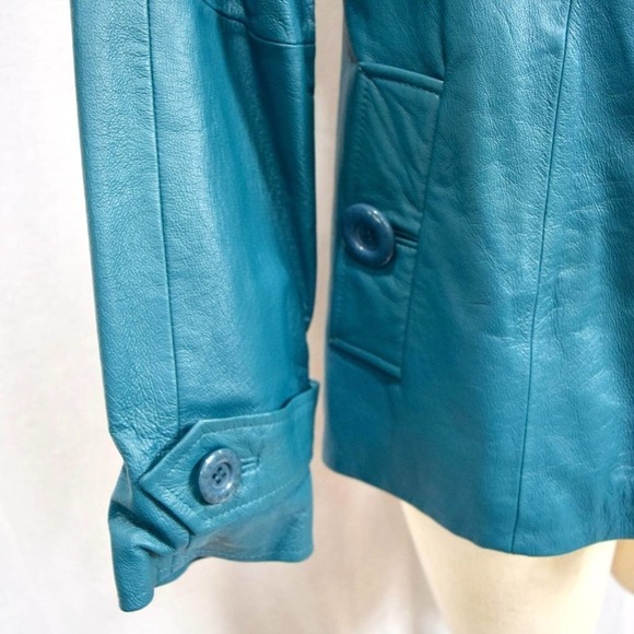 BRADLEY BAYOU QVC - Tiel color genuine leather jacket new with tag XS - Picture 5 of 7